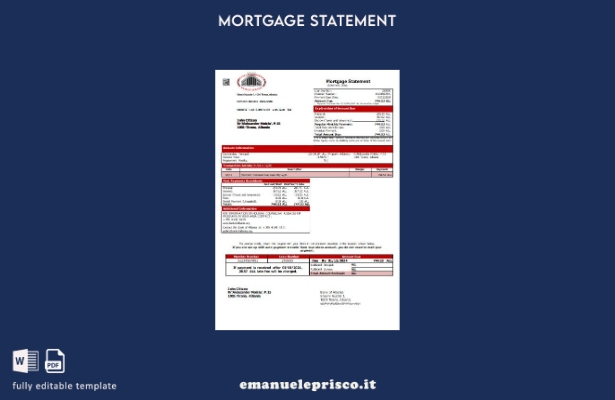 modello di dichiarazione dei mutui della Banca d'Albania in stile verificato Alb